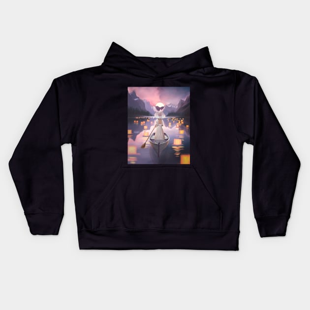 Twilight Witch. Kids Hoodie by Nixi